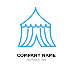 Tent company logo design template