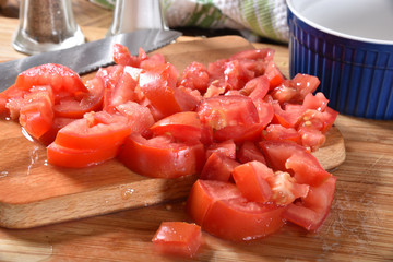 Fresh diced tomatoes