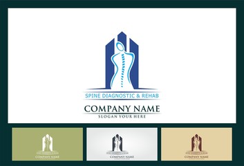 spine diagnostic and rehab center logo