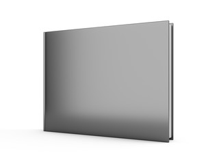 3D rendering black book on white background