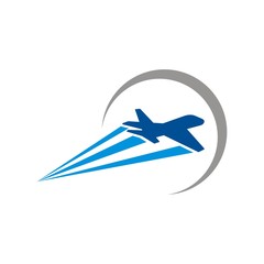 Fototapeta premium Plane logo icon design template vector illustration