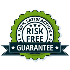 Risk Free 100% Satisfaction Guarantee illustration