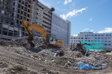démolition d'un batiment