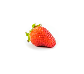 Sweet strawberry on white background.