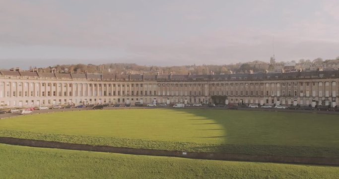 Royal Crescent Drone Footage, Bath UK_03