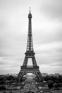 Black and White Eiffel in May