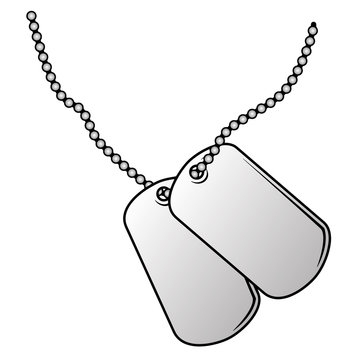 Dog Tags Stock Illustration - Download Image Now - Dog Tag