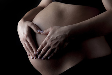 Kobieta w ciąży  - obrazy, fototapety, plakaty