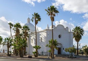 Fototapeta na wymiar Immaculate Conception Catholic Church at Ajo, AZ, USA