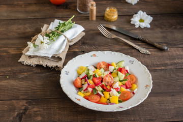 Fresh healthy organic vegetables. Food background