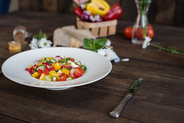 Fresh healthy organic vegetables. Food background