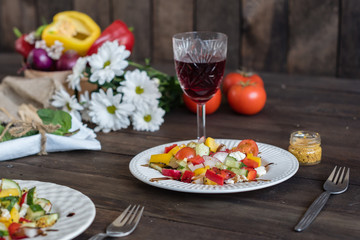 Fresh healthy organic vegetables. Food background