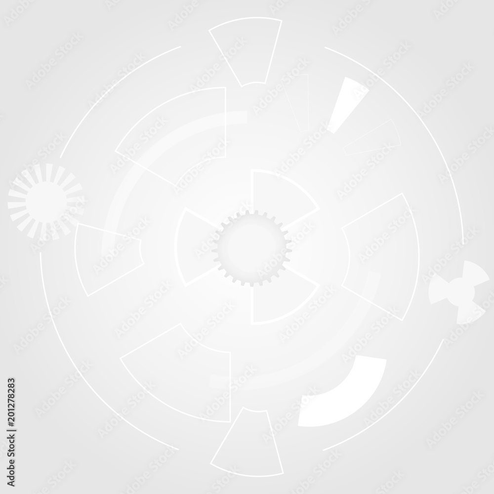 Poster geometric technology background with gears and shape. vector abstract graphic design.