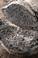 Homemade black bread