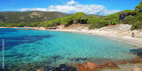 Plage Palombaggia Corse France Stock Photo And Royalty