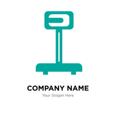 Logistics weight scale company logo design template