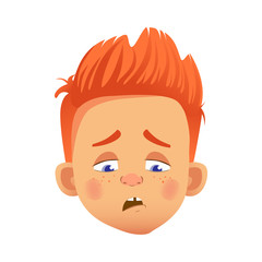 Obraz premium redhead boy character