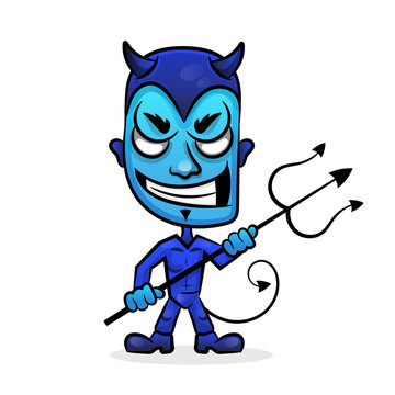 Blue Devil Head