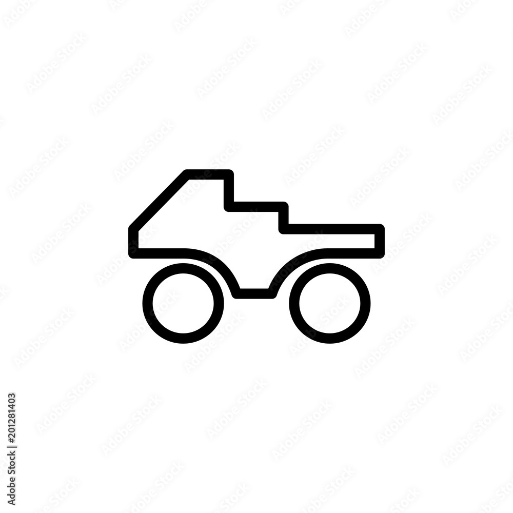 Poster atv icon. element of minimalistic icons for mobile concept and web apps. thin line icon for website 