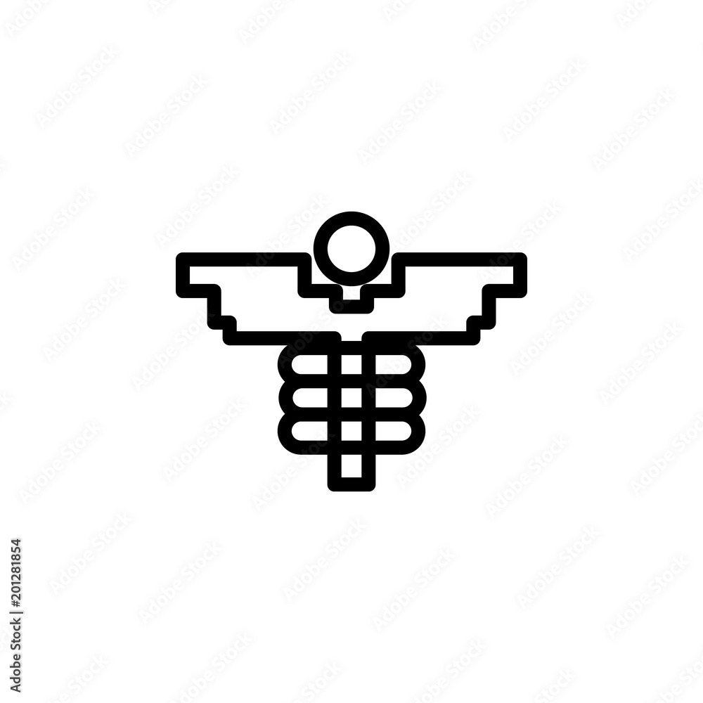 Poster medicine label icon. element of minimalistic icons for mobile concept and web apps. thin line icon f