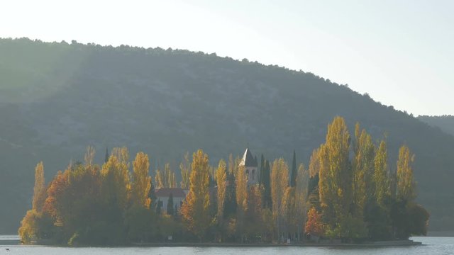Visovac monastery on Visovac Island