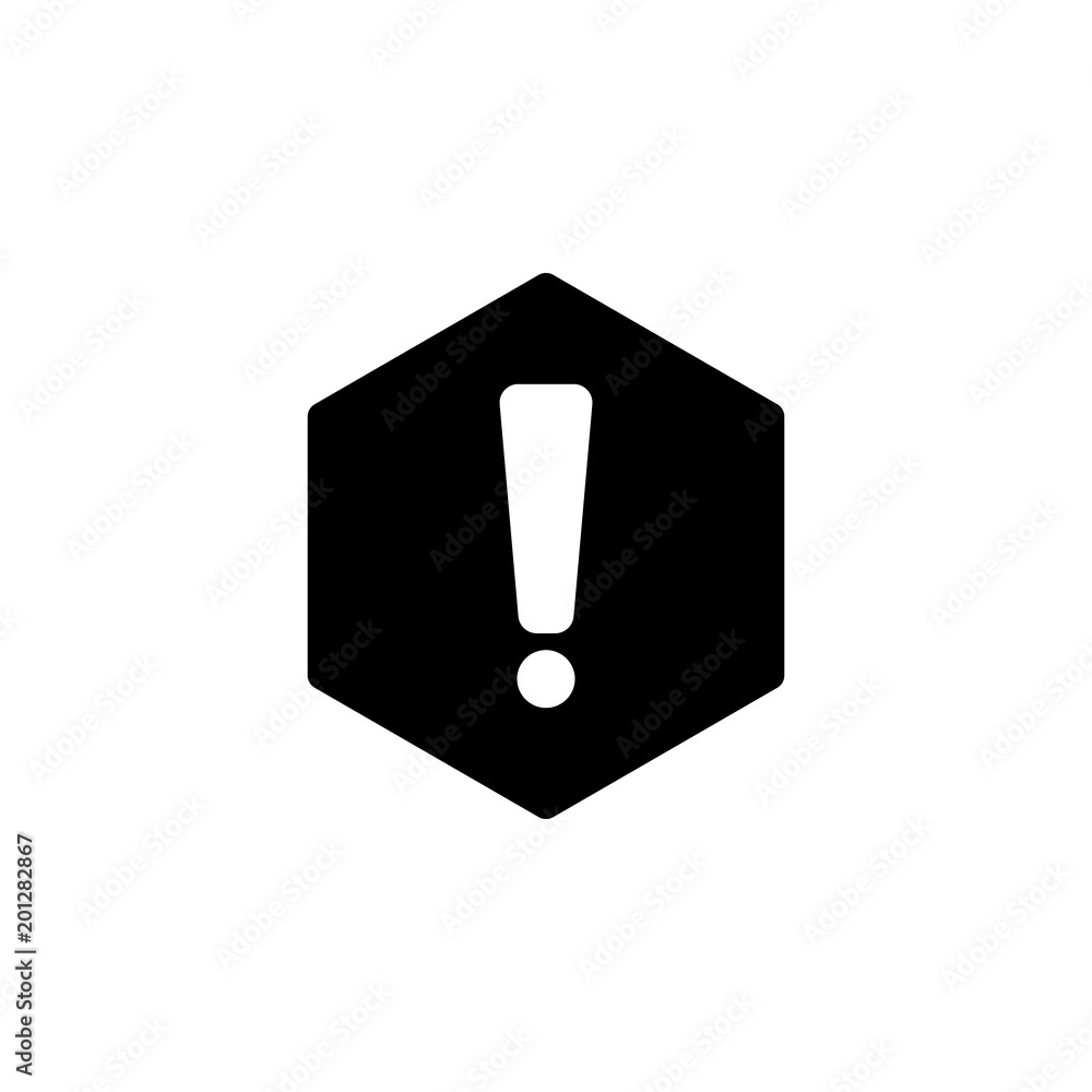Poster exclamation mark icon. element of minimalistic icon for mobile concept and web apps. signs and symbo