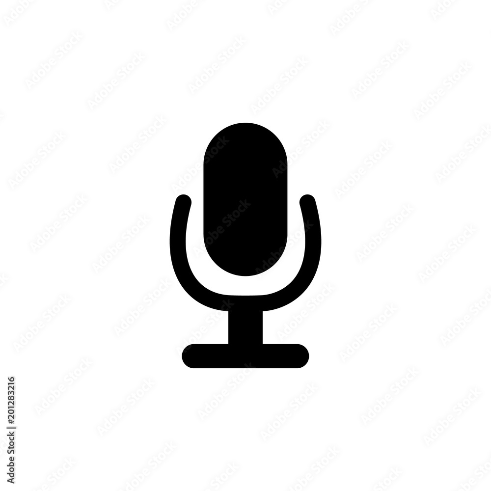 Poster microphone icon. element of minimalistic icon for mobile concept and web apps. signs and symbols col