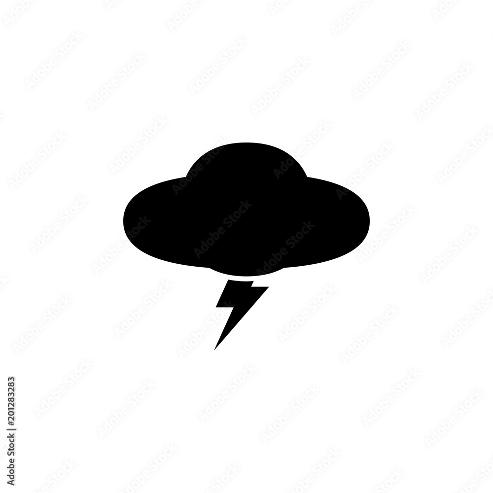 Poster storm cloud icon. element of minimalistic icon for mobile concept and web apps. signs and symbols co