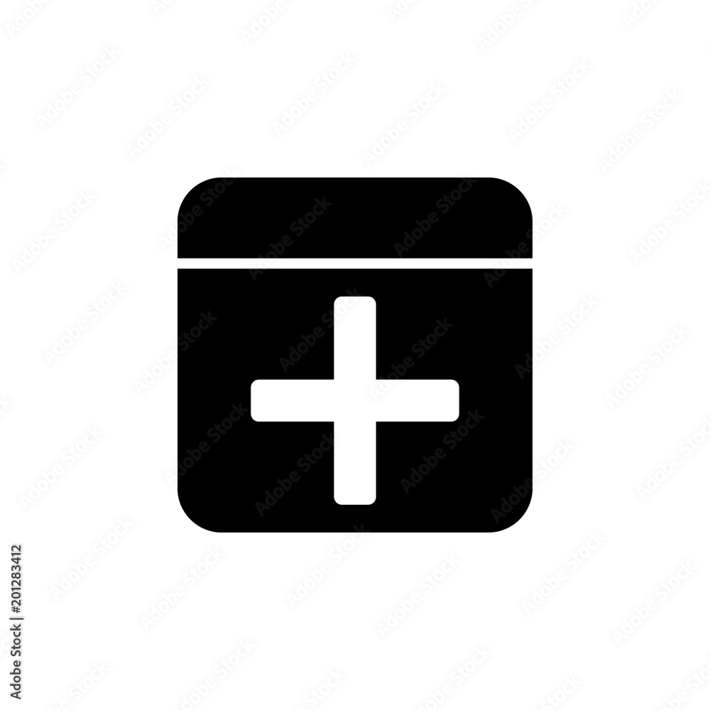 Aufkleber first-aid kit icon. element of minimalistic icon for mobile concept and web apps. signs and symbols 