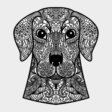 Zentangle Dog Images – Browse 2,362 Stock Photos, Vectors, and Video