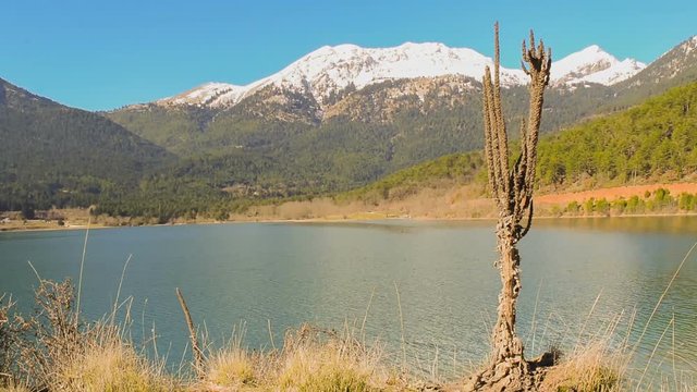 Lake Doxa in Peloponnese Greece.
