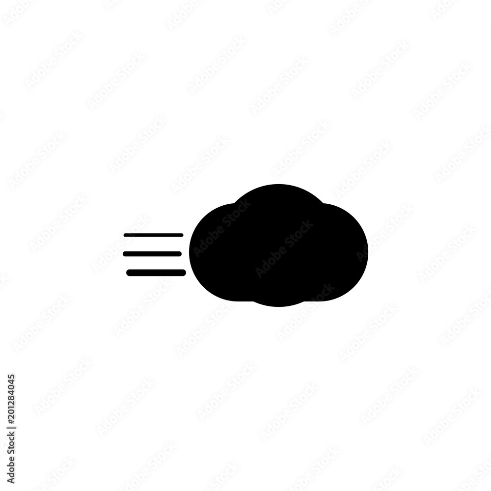 Poster a cloud with a wind icon. element of minimalistic icon for mobile concept and web apps. signs and sy