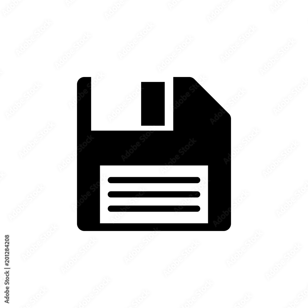 Poster floppy disk icon. element of minimalistic icon for mobile concept and web apps. signs and symbols co