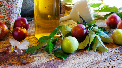 apple cider- fermented apple juice