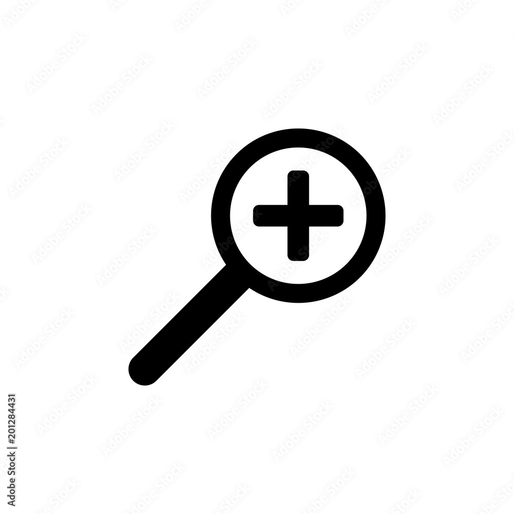 Poster magnifier zoom icon. element of minimalistic icon for mobile concept and web apps. signs and symbols