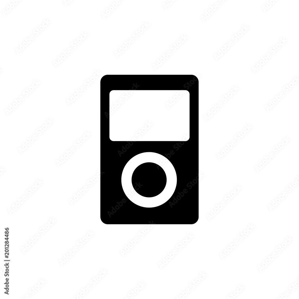 Poster music player icon. element of minimalistic icon for mobile concept and web apps. signs and symbols c
