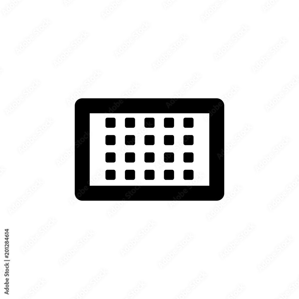 Aufkleber the calendar icon. element of minimalistic icon for mobile concept and web apps. signs and symbols c