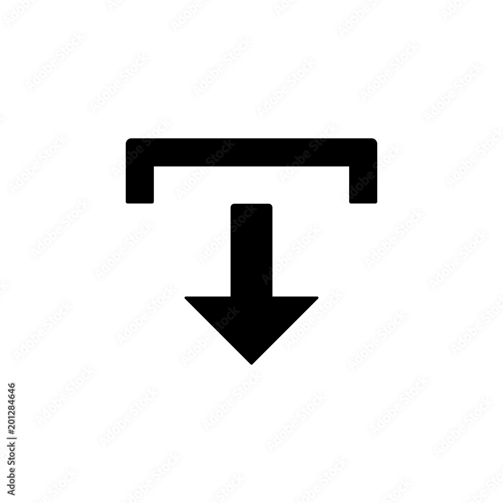 Poster download icon. element of minimalistic icon for mobile concept and web apps. signs and symbols colle