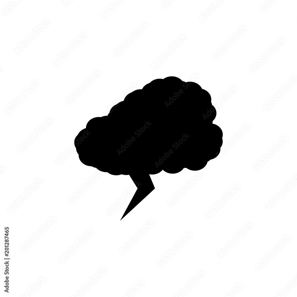Poster storm cloud icon. element of minimalistic icon for mobile concept and web apps. signs and symbols co