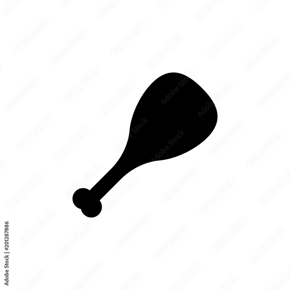 Poster fried chicken leg icon. element of minimalistic icon for mobile concept and web apps. signs and symb