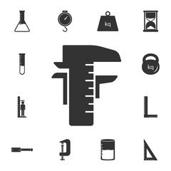 Caliper icon. Simple element illustration. Caliper symbol design from Measuring collection set. Can be used in web and mobile