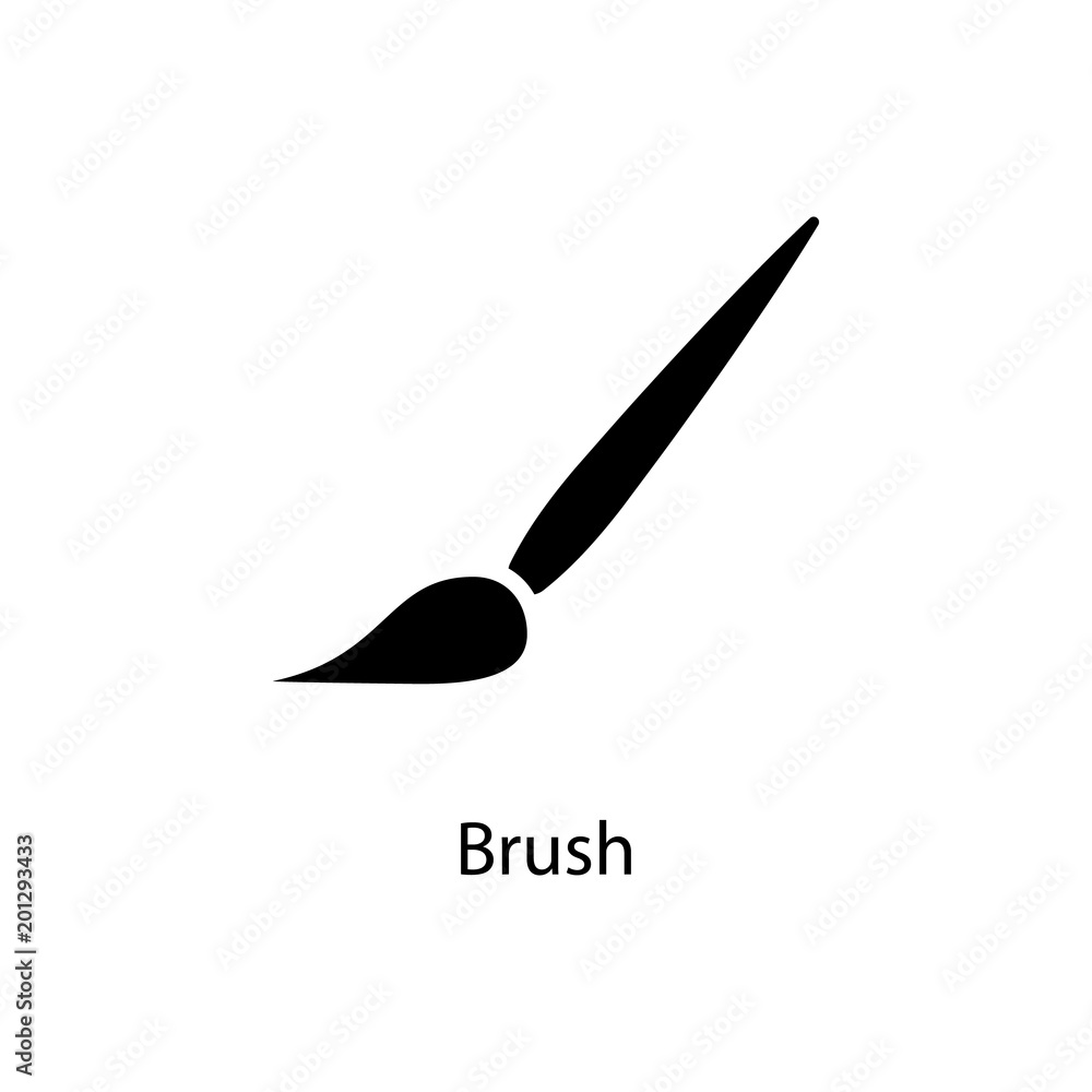 Poster brush icon. element of minimalistic icon for mobile concept and web apps. signs and symbols collecti