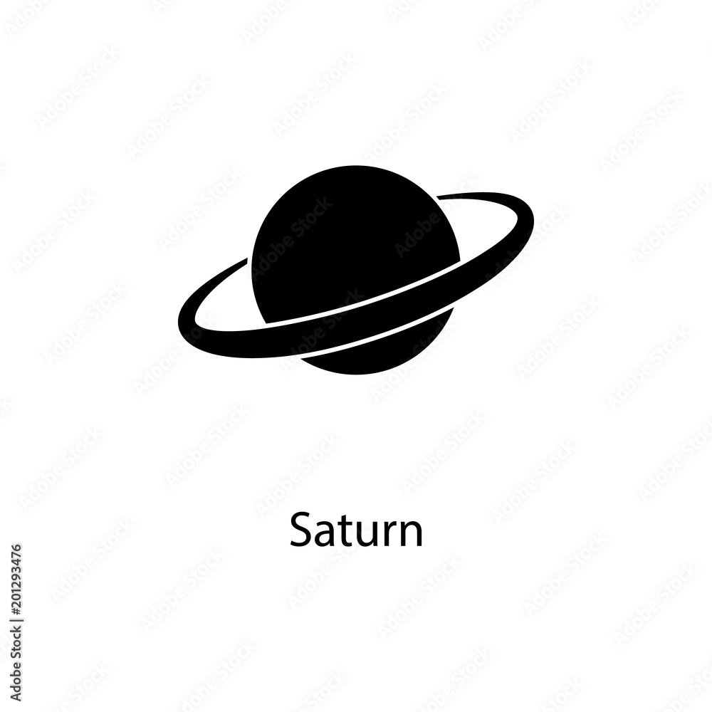 Poster saturn planet icon. element of minimalistic icon for mobile concept and web apps. signs and symbols 