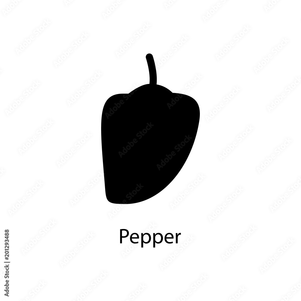 Poster pepper icon. element of minimalistic icon for mobile concept and web apps. signs and symbols collect