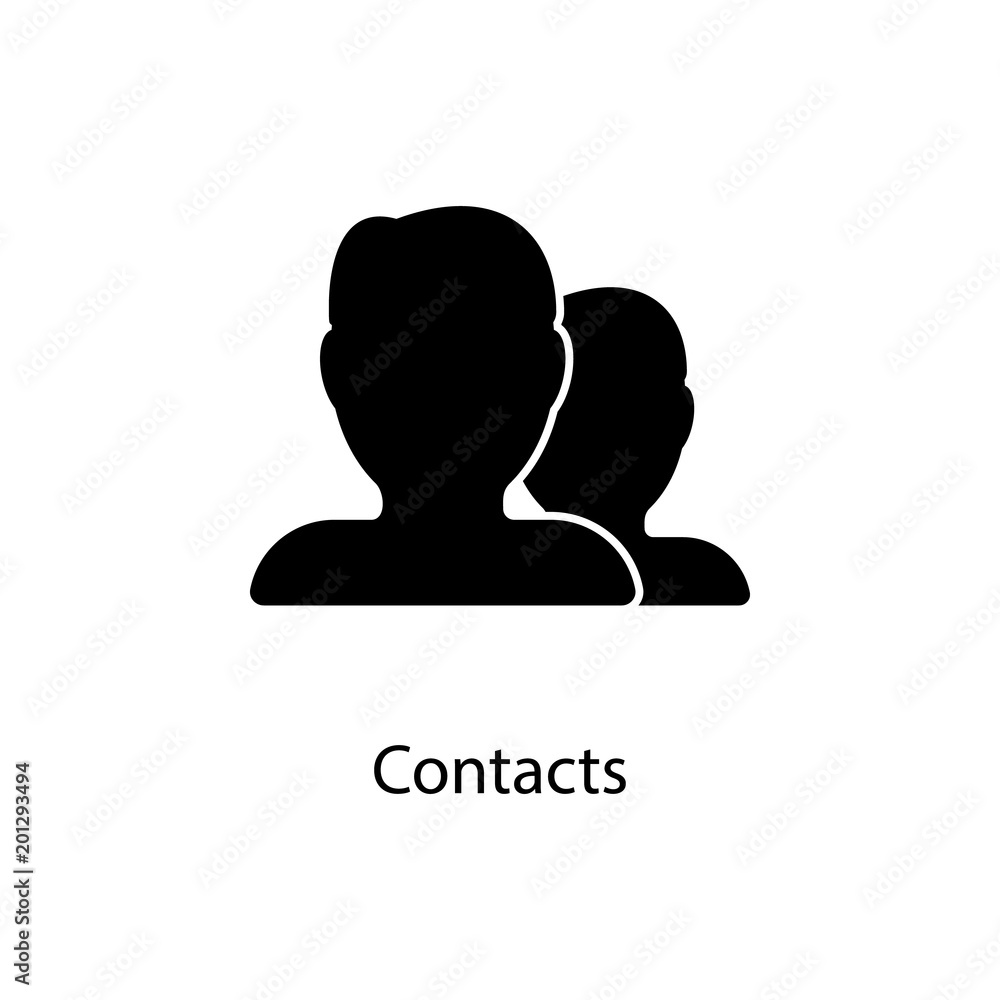 Poster contacts icon. element of minimalistic icon for mobile concept and web apps. signs and symbols colle