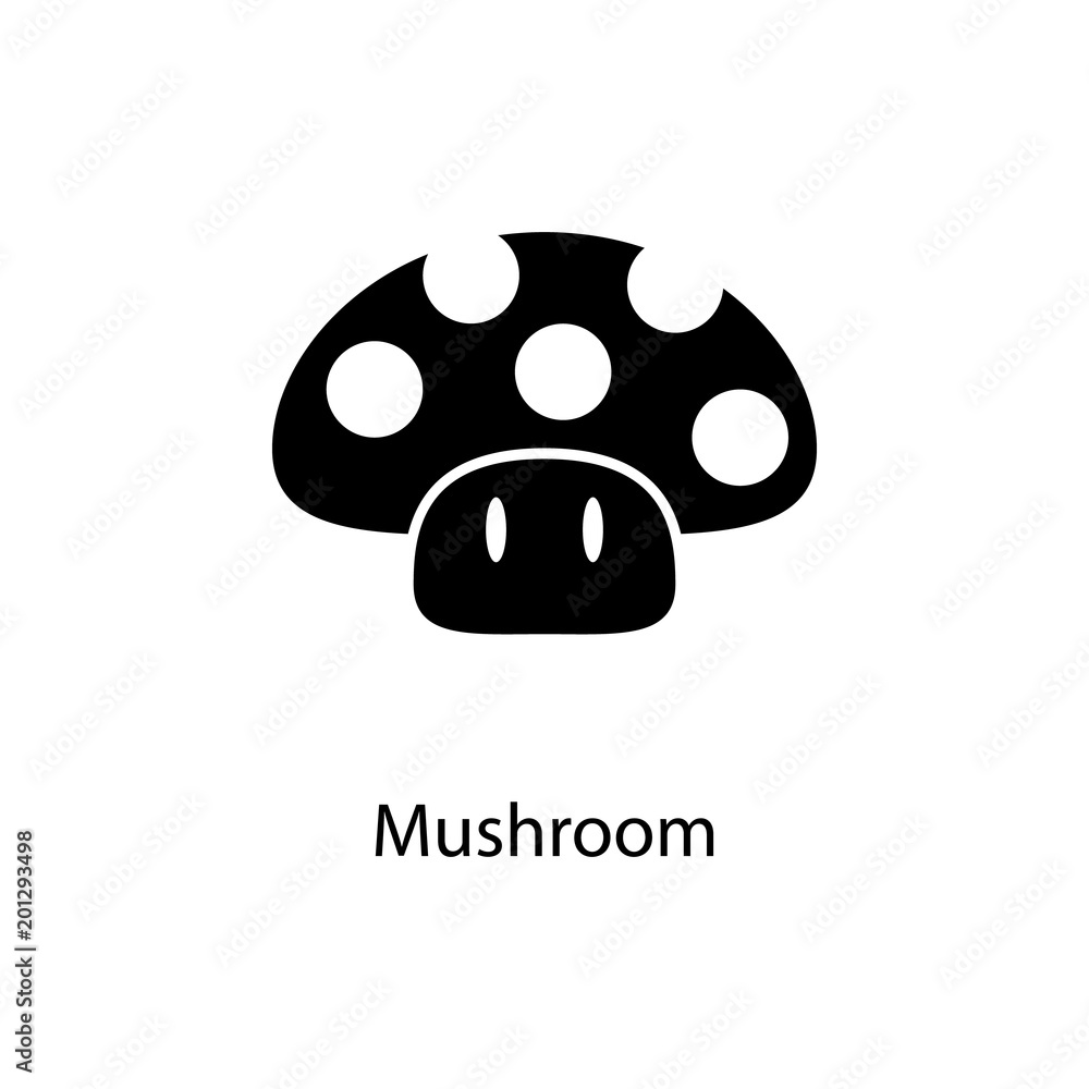 Poster mushroom icon. element of minimalistic icon for mobile concept and web apps. signs and symbols colle