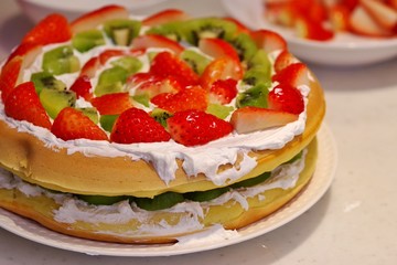 手作りのフルーツケーキ