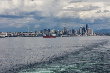 Naklejka premium Seattle, Washington in the Pacific Northwest.