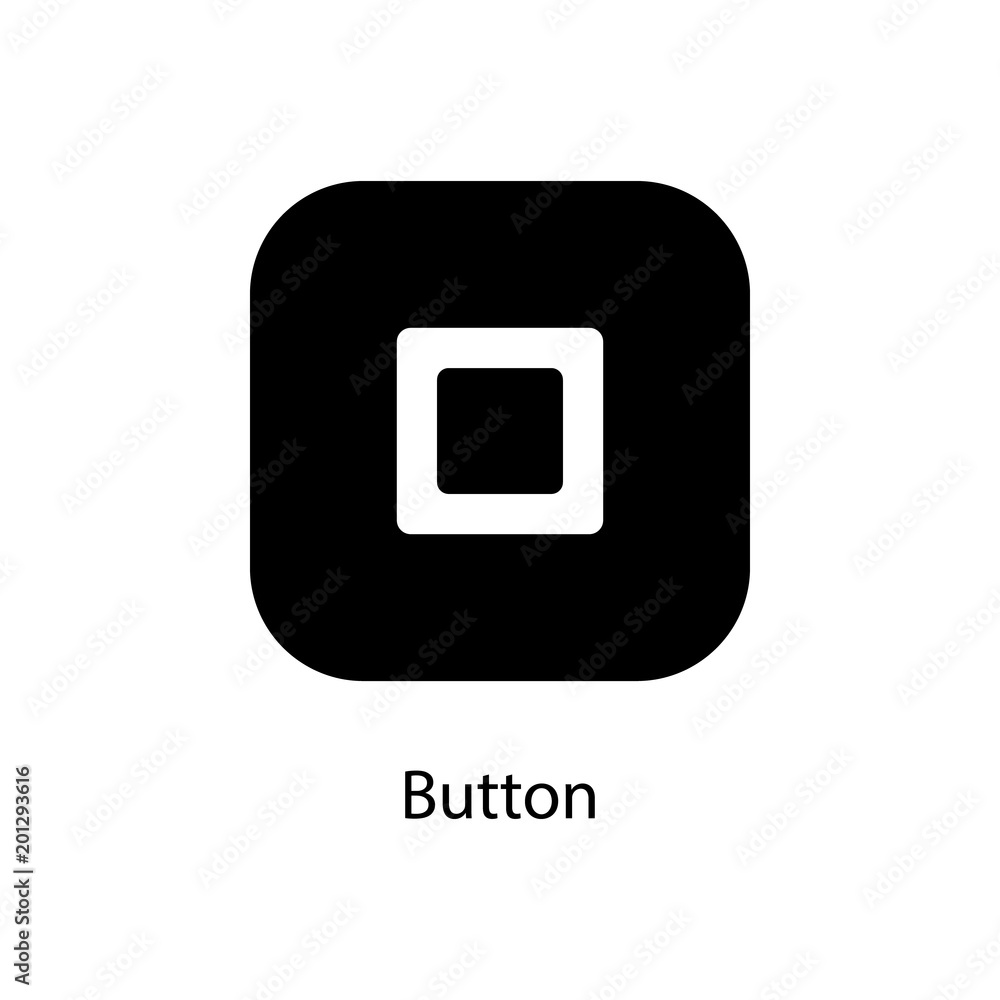 Poster button icon. element of minimalistic icon for mobile concept and web apps. signs and symbols collect