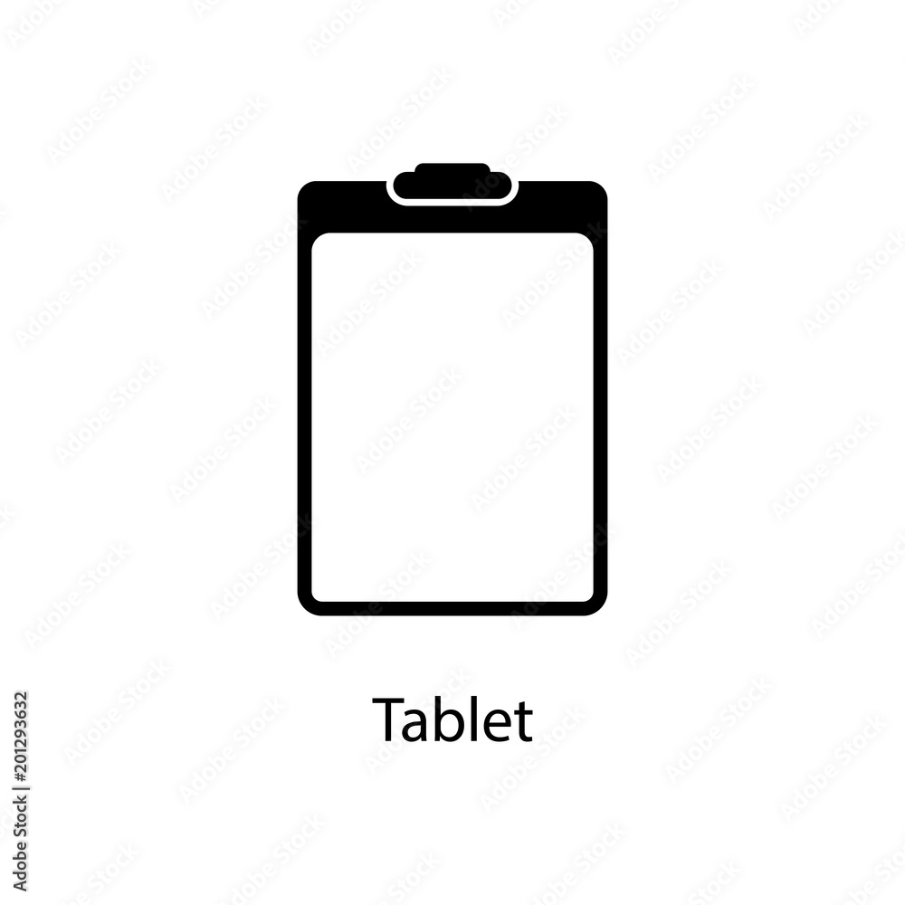 Poster paper tablet icon. element of minimalistic icon for mobile concept and web apps. signs and symbols c